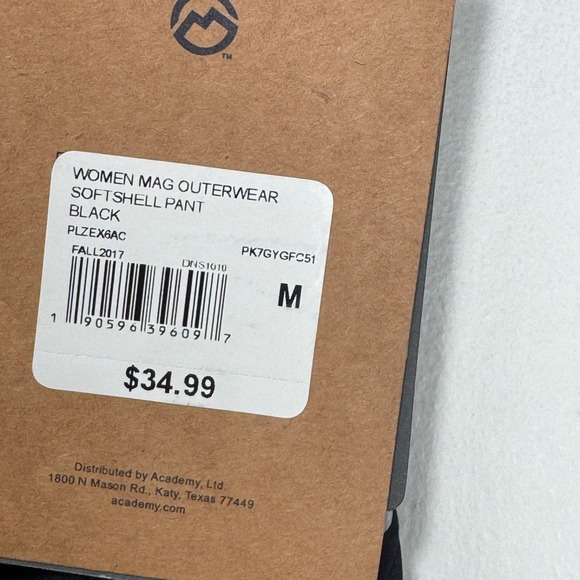 Magellan‎ Mag Outerwear Softshell Pants Women Medium Black Ski Rain Fleece Lined - Picture 4 of 9